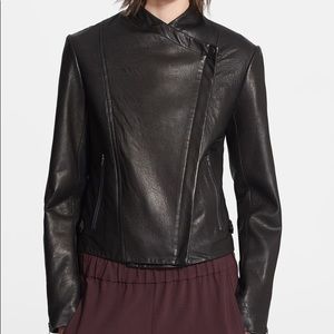 Theory Black Leather Phelan Jacket -L